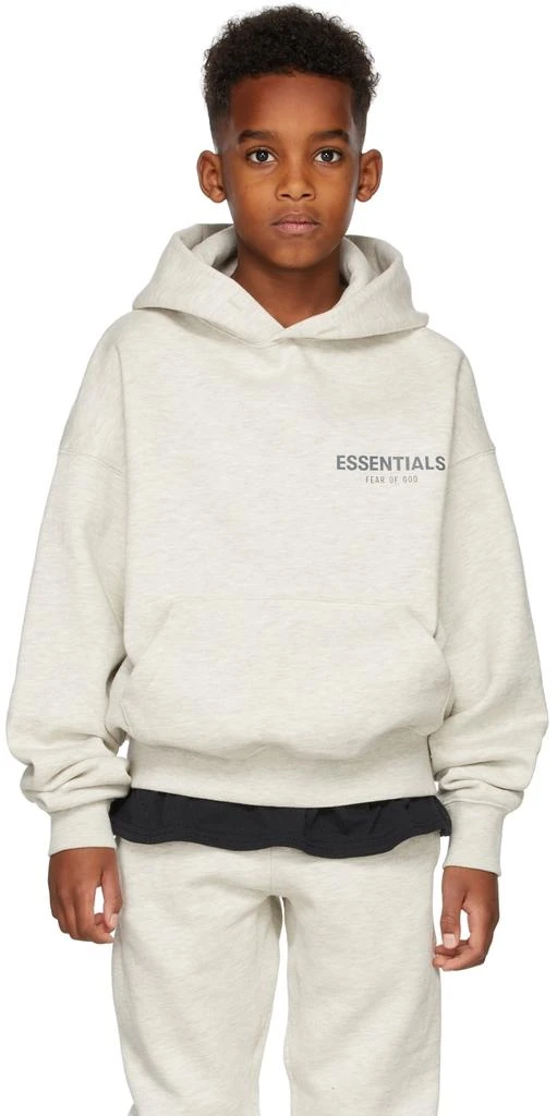 商品Essentials|Kids Off-White Pullover Hoodie,价格¥387,第2张图片详细描述
