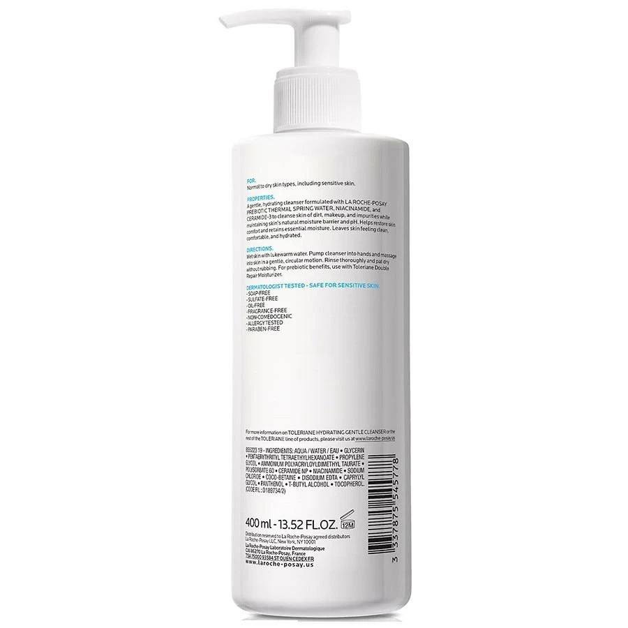 商品La Roche Posay|Hydrating Gentle Face Cleanser with Ceramides for Normal to Dry Sensitive Skin,价格¥150,第2张图片详细描述