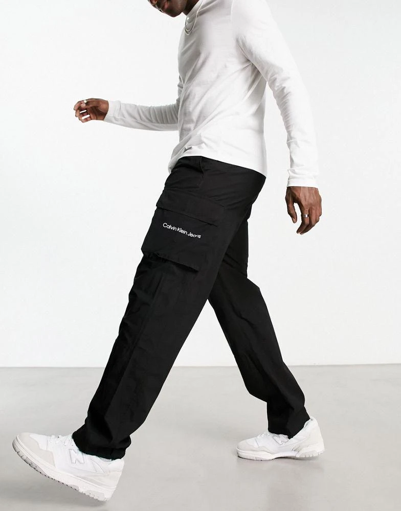 商品Calvin Klein|Calvin Klein lounge jogger in black with logo waistband,价格¥617,第1张图片