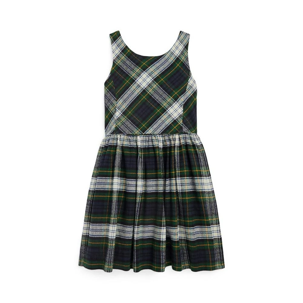 商品Ralph Lauren|Little Girls Plaid Twill Dress,价格¥393,第1张图片