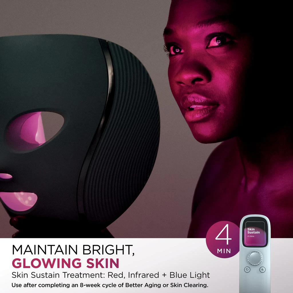 商品Shark|Shark Beauty CryoGlow Under- Eye Cooling + LED Anti-Aging & Skin Clearing Face Mask,价格¥2881,第5张图片详细描述