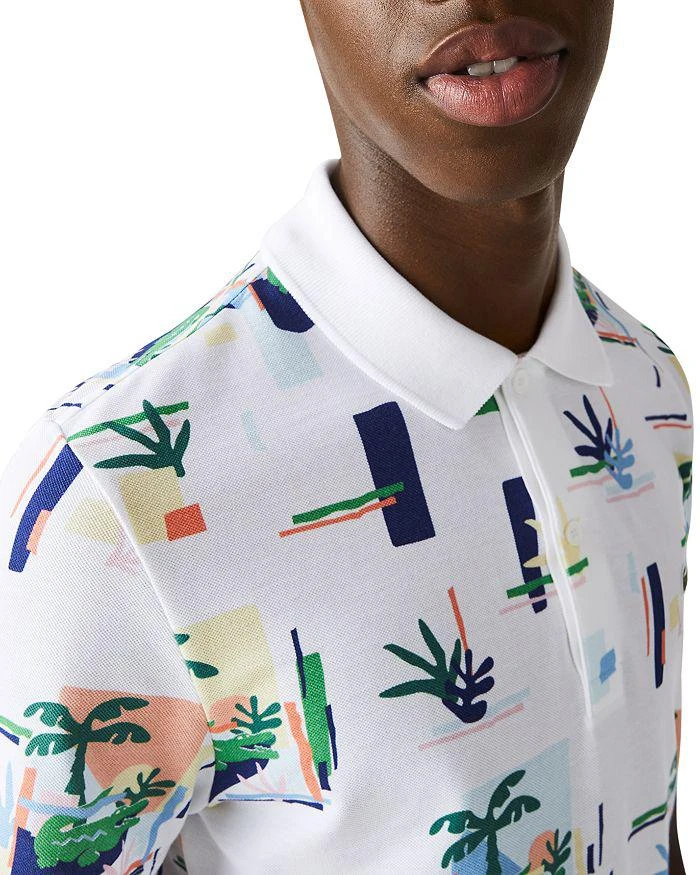 商品Lacoste|Regular Fit Print Cotton Piqué Polo,价格¥437,第5张图片详细描述