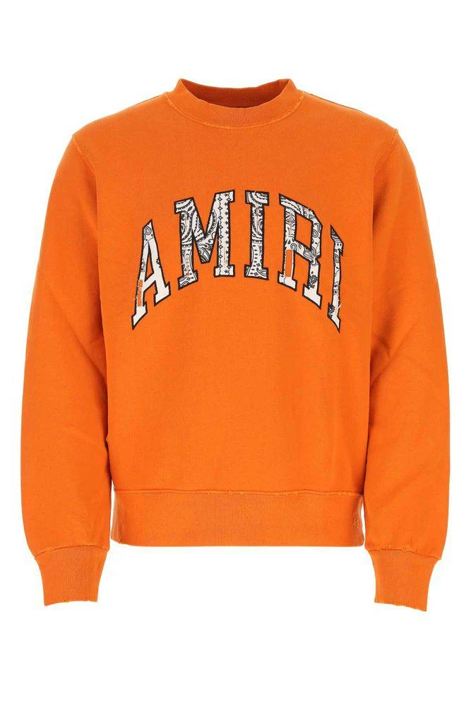 商品AMIRI|Amiri Bandana Logo Detailed Distressed Crewneck Sweatshirt,价格¥3688,第1张图片