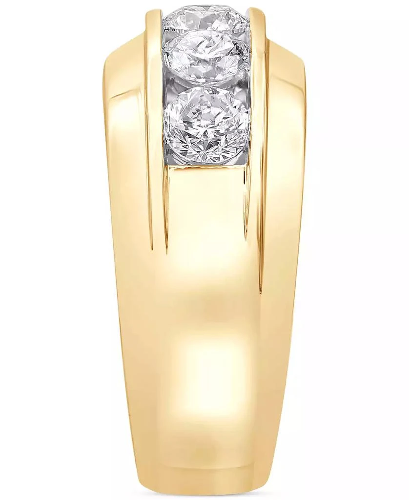 商品Macy's|Men's Diamond Channel-Set Ring (2 ct. t.w.) in 10k Yellow, White or Rose Gold,价格¥67011,第3张图片详细描述