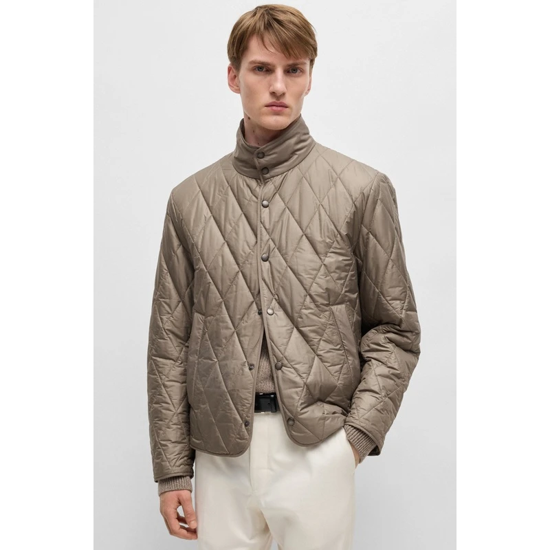 Hugo Boss雨果BOSS CAMEL 男士米色棉质羽绒服 商品