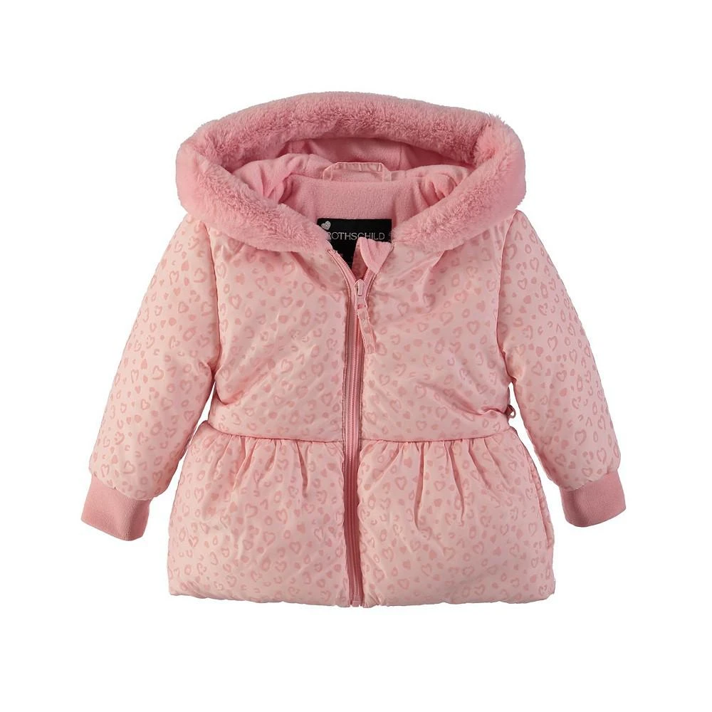 商品S Rothschild & CO|Rothschild Baby Girls Printed Peplum Jacket with Mittens,价格¥139,第1张图片