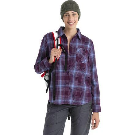 商品Icebreaker|Merino 200 Dawnder Plaid Flannel Shirt - Women's,价格¥914,第3张图片详细描述