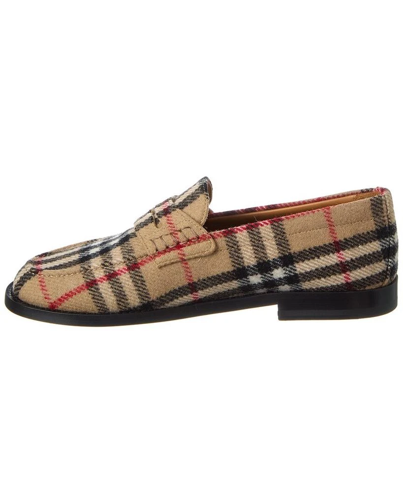 商品Burberry|Burberry Check Felt Wool Loafer,价格¥4413,第1张图片详细描述