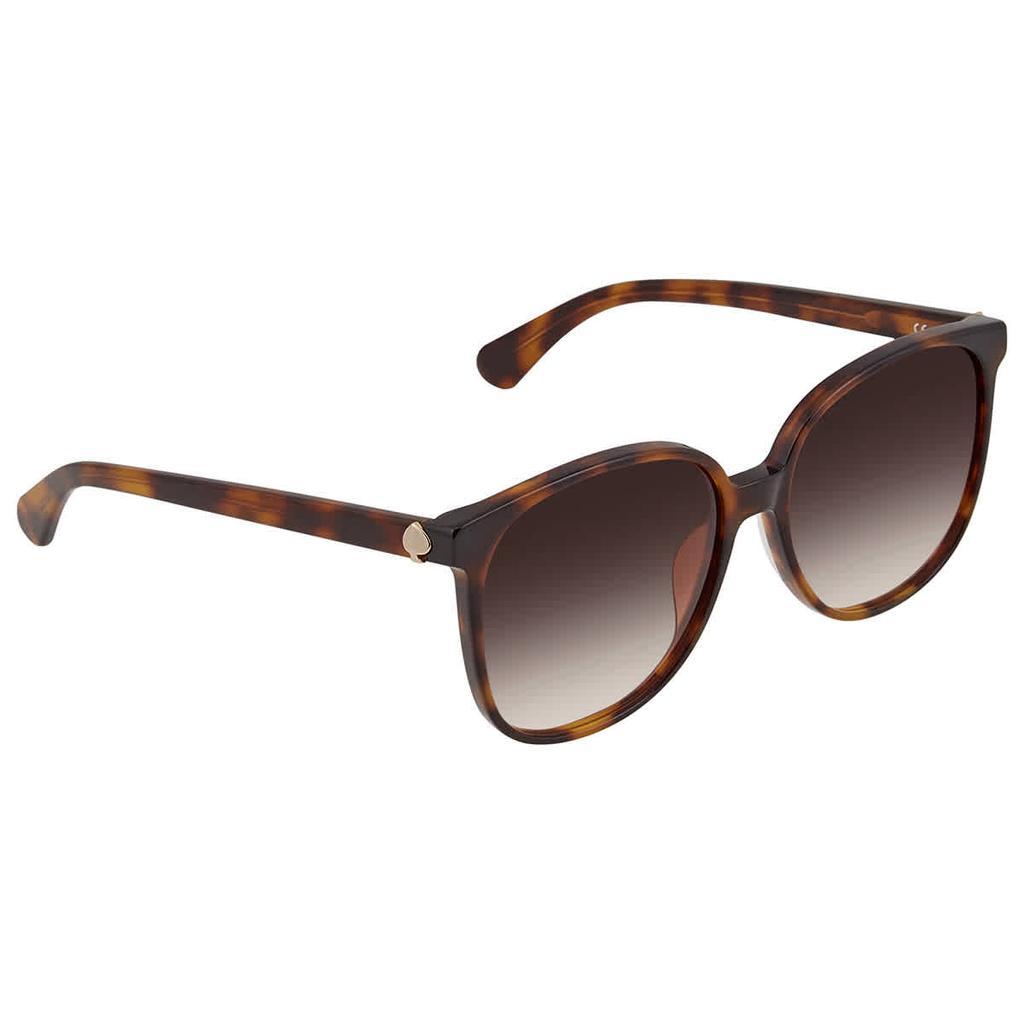 商品Kate Spade|Brown Gradient Square Ladies Sunglasses ALIANNA/G/S 0086/HA 56,价格¥368,第1张图片