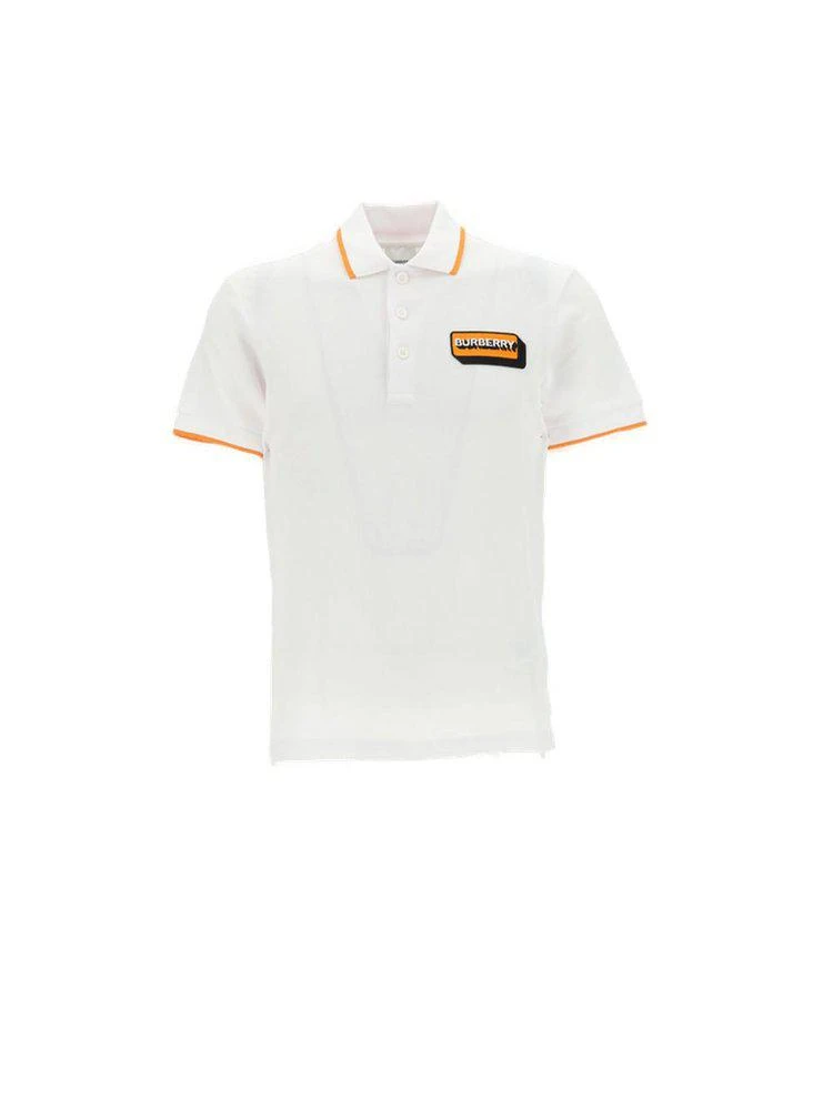 商品Burberry|Burberry Logo Embroidered Short-Sleeved Polo Shirt,价格¥2231,第1张图片