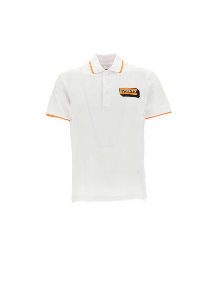 商品Burberry|Burberry Logo Embroidered Short-Sleeved Polo Shirt,价格¥3076,第1张图片