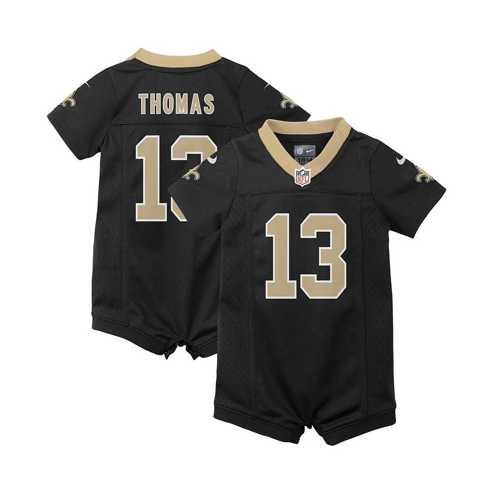 商品NIKE|Boys and Girls Newborn and Infant Michael Thomas Black New Orleans Saints Romper Jersey,价格¥376,第1张图片