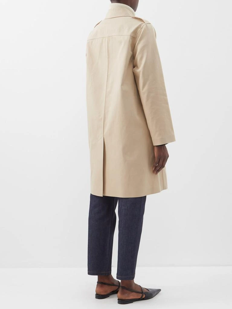 商品A.P.C.|Justine cotton-canvas trench coat,价格¥7780,第5张图片详细描述