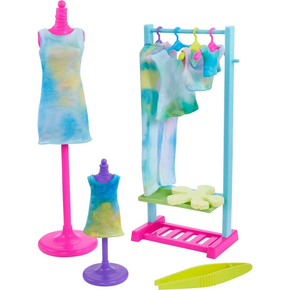 商品Barbie|Color Reveal Gift Set, Tie-Dye Fashion Maker with 2 Dolls,价格¥186,第5张图片详细描述