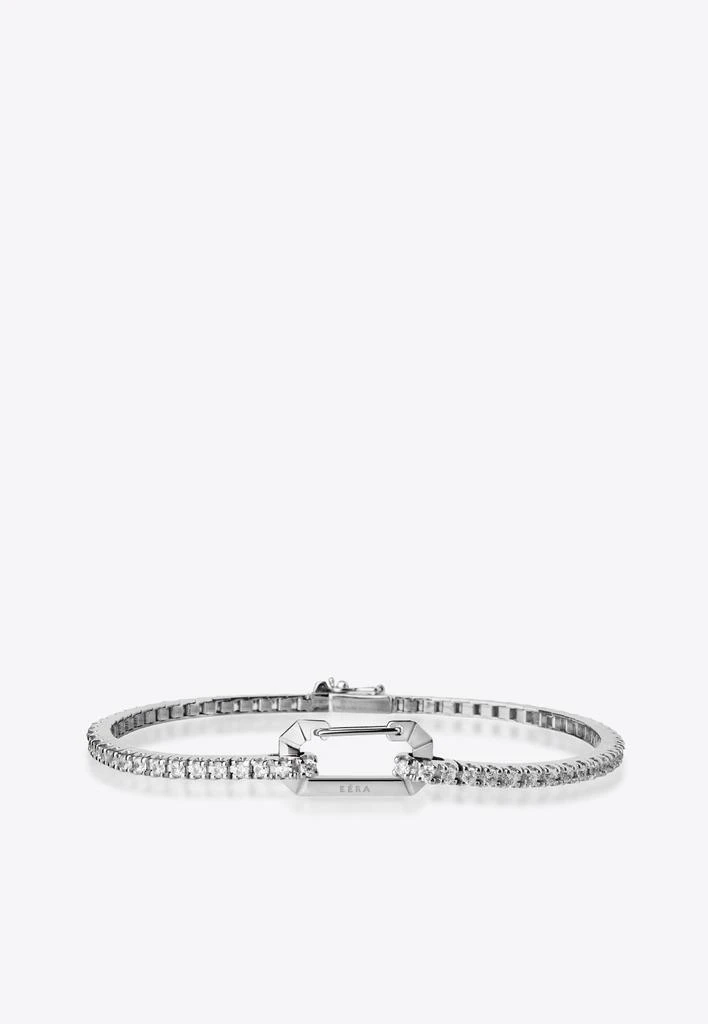 商品EÉRA|Special Order - Paris Diamond Paved Bracelet in 18K White Gold,价格¥78746,第1张图片