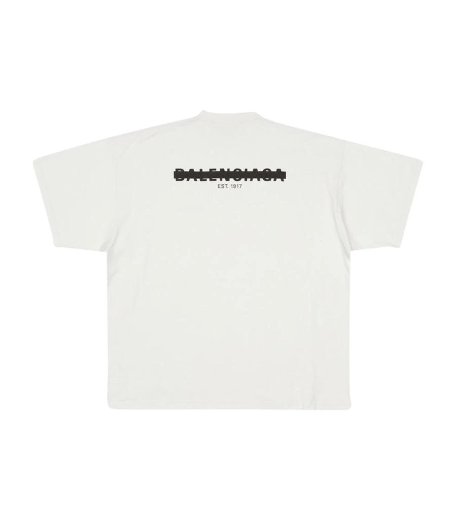 商品Balenciaga|Cotton Logo Oversized T-Shirt,价格¥4134,第5张图片详细描述