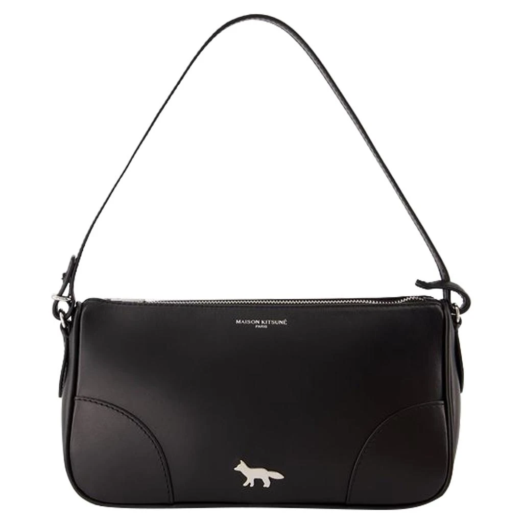 商品Maison Kitsune|Boogie Baguette Shoulder Bag - Maison Kitsune - Leather - Black,价格¥3948,第1张图片