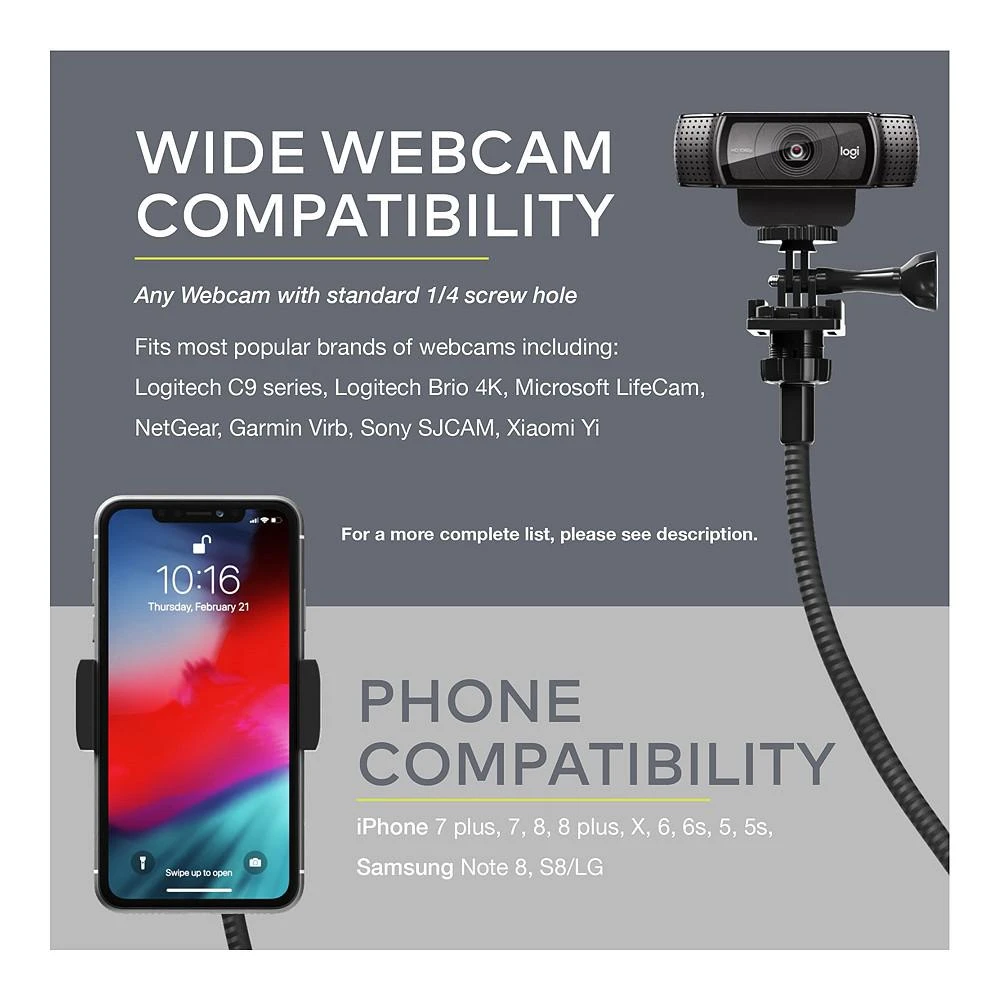 商品Logitech|Hd Webcam With Blackout Yeti Microphone, Usb Hub, Ring Light,价格¥1495,第3张图片详细描述