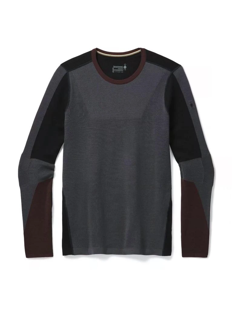 商品SmartWool|Men's Intraknit 250 Thermal Colorblock Crew Tee In Forged Iron,价格¥518,第1张图片