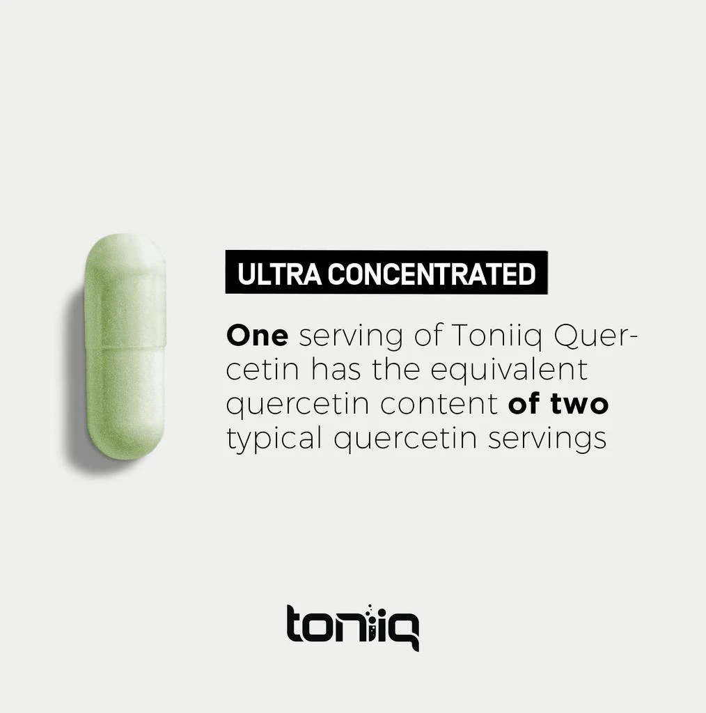 商品Toniiq|Toniiq Ultra High Purity Quercetin Capsules - 95%+ Highly Purified and Bioavailable - 1000mg Per Serving - 120 Capsules Quercetin Supplement,价格¥254,第5张图片详细描述