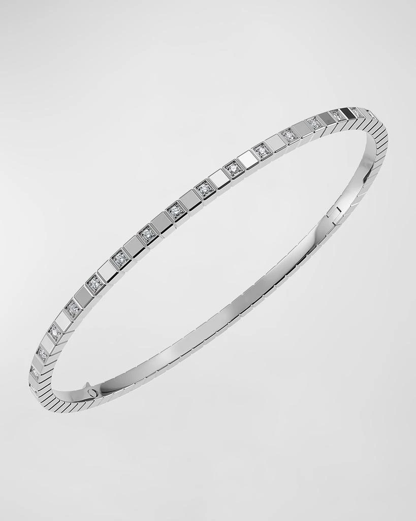 商品Chopard|Ice Cube 18K White Gold Semi-Diamond Bangle Bracelet, Size Medium,价格¥73034,第1张图片