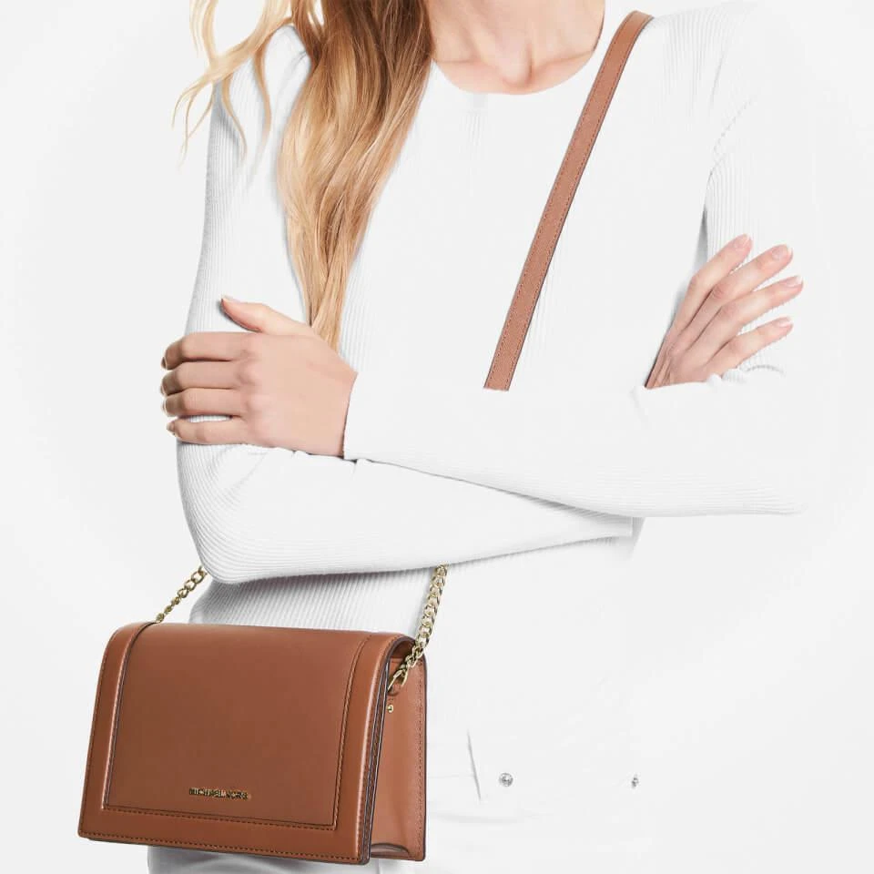 商品Michael Kors|MICHAEL Michael Kors Women's Jet Set Large Fullflip Chain Cross Body Bag - Luggage,价格¥1599,第2张图片详细描述