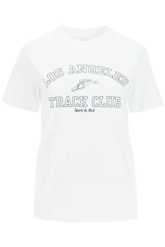 商品Sporty & Rich|TRACK CLUB COTTON T-SHIRT,价格¥295,第1张图片