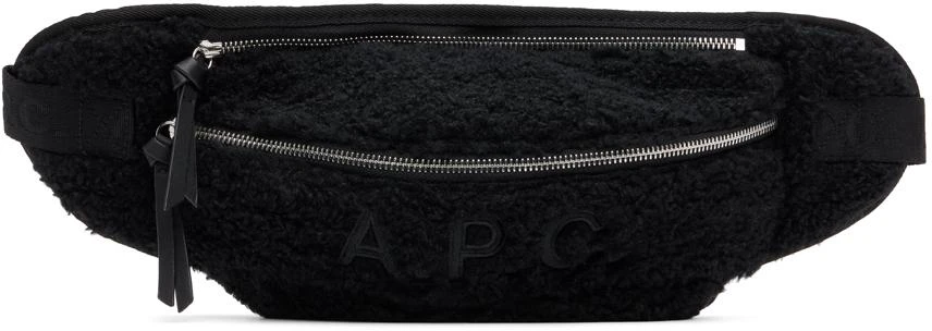 商品A.P.C.|Black Faux-Shearling Belt Bag,价格¥899,第1张图片