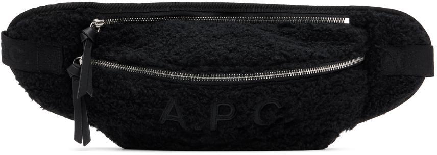 商品A.P.C.|Black Faux-Shearling Belt Bag,价格¥1315,第1张图片
