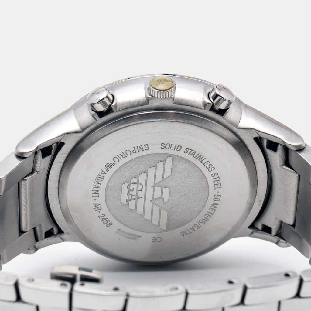 Emporio Armani Cream Stainless Steel Sportivo AR2458 Men's Wristwatch 43 mm商品第4张图片规格展示