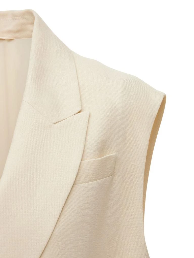 商品Brunello Cucinelli|Fluid Viscose & Linen Blazer Vest,价格¥7654,第3张图片详细描述
