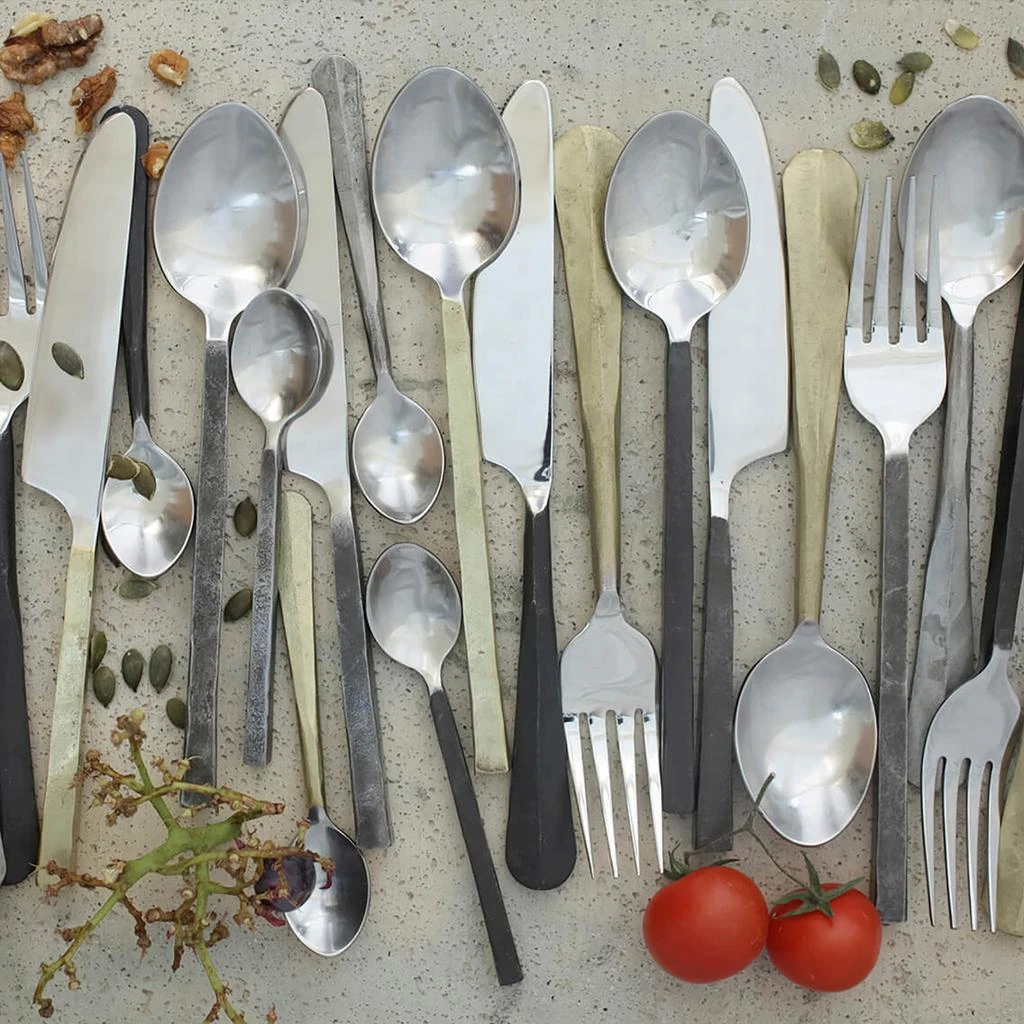 商品Nkuku|Osko Cutlery - Brushed Gold - Set of 16,价格¥1538,第3张图片详细描述