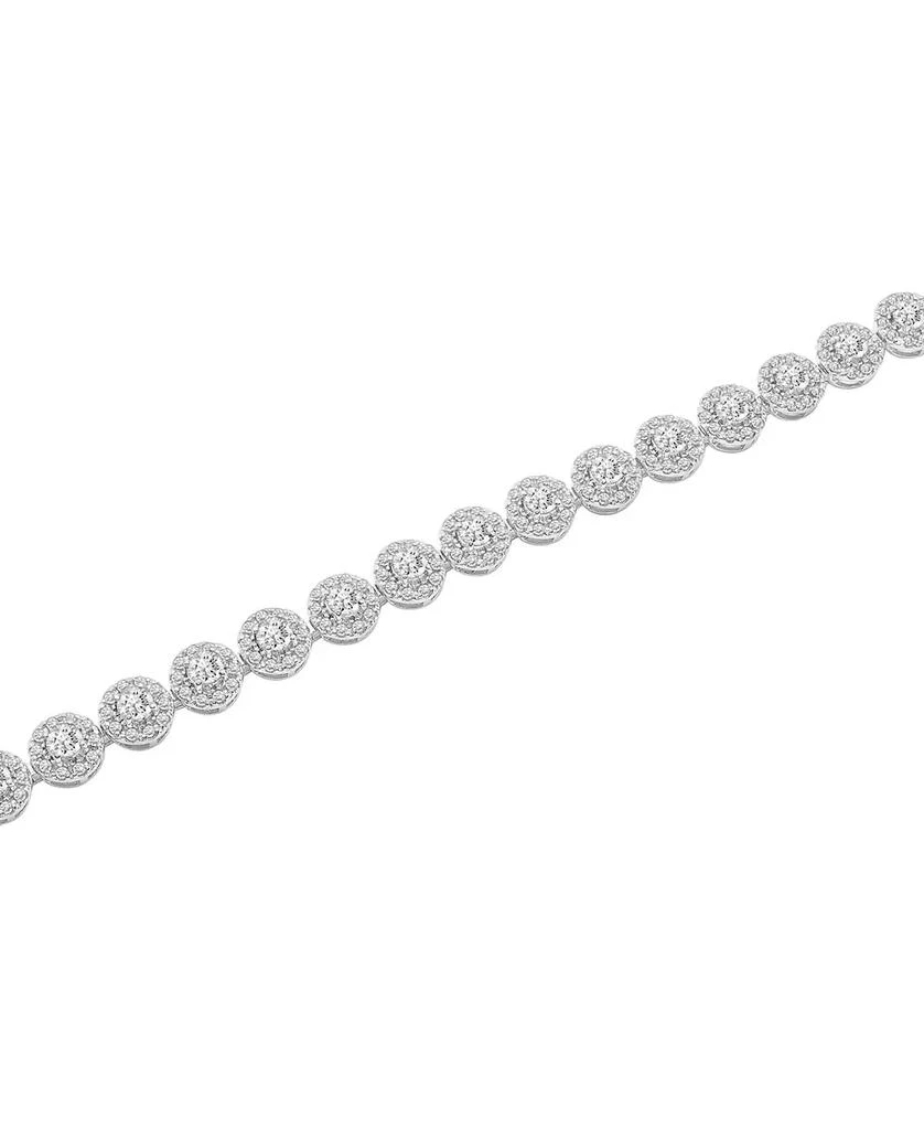 商品Wrapped in Love|Diamond Halo Tennis Bracelet (3 ct. t.w.) in 14k White Gold, Created for Macy's,价格¥23558,第2张图片详细描述