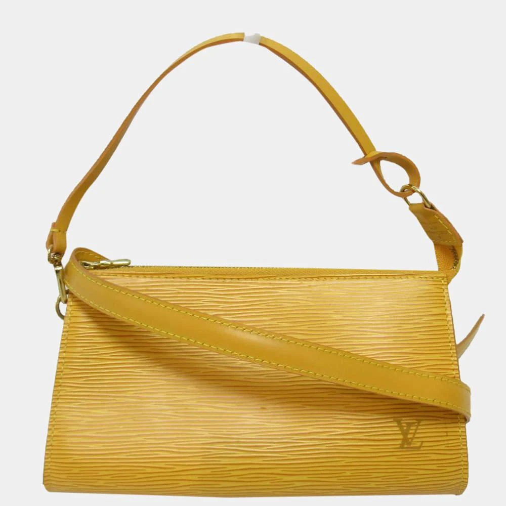商品[二手商品] Louis Vuitton|Louis Vuitton Yellow Epi Pochette Accessoires Bag,价格¥5940,第1张图片