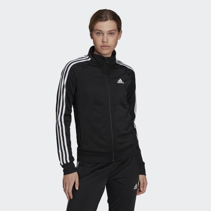 商品Adidas|Women's adidas Primegreen Essentials Warm-Up Slim 3-Stripes Track Jacket,价格¥237,第4张图片详细描述