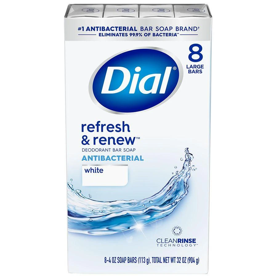 商品Dial|Antibacterial Deodorant Bar Soap White,价格¥75,第1张图片