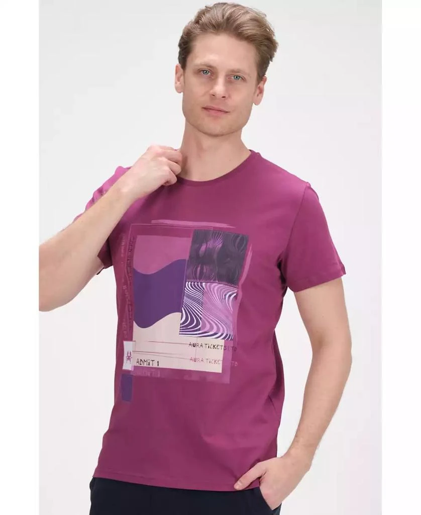 商品RON TOMSON|Men's Modern Print Fitted Admission T-shirt,价格¥312,第5张图片详细描述