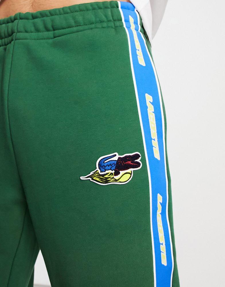 Lacoste Holiday large logo joggers in white商品第3张图片规格展示