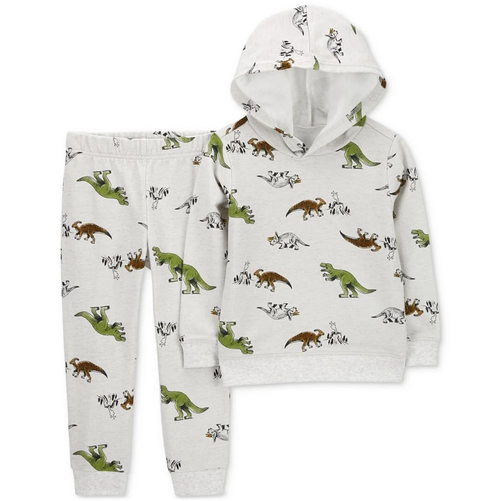 商品Carter's|Baby Boys Dino Hooded Pullover and Pants, 2 Piece Set,价格¥225,第1张图片