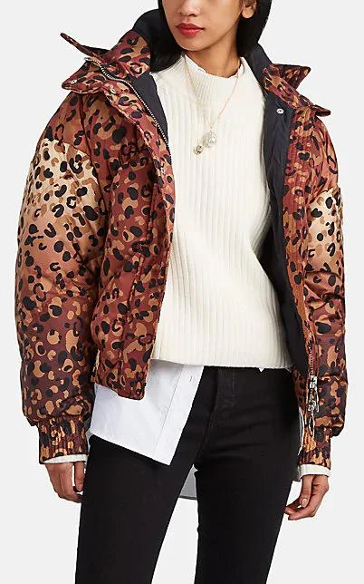 商品IENKI IENKI|Dunlope Leopard-Print Down Puffer Jacket,价格¥5575,第1张图片