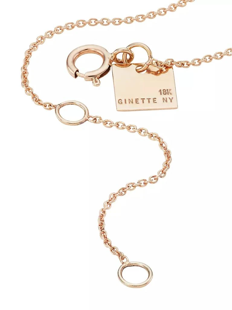 商品Ginette NY|Jala 18K Rose Gold & Chrysocolla Mini Pendant Necklace,价格¥1201,第3张图片详细描述