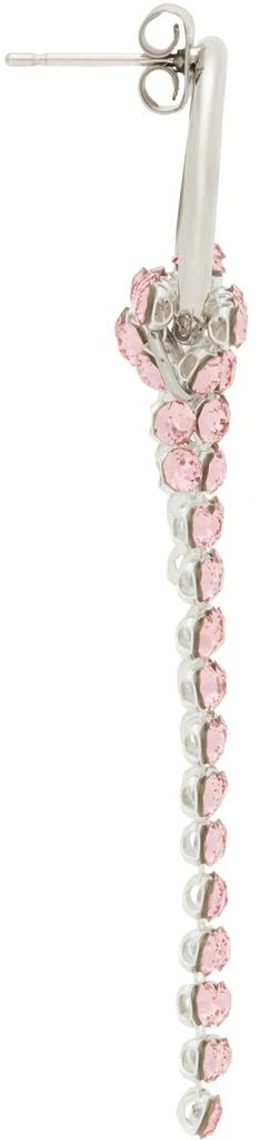 商品Justine Clenquet|SSENSE Exclusive Silver & Pink Shanon Earrings,价格¥829,第2张图片详细描述