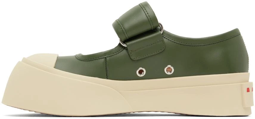商品Marni|Green Pablo Mary-Jane Sneakers,价格¥1676,第3张图片详细描述