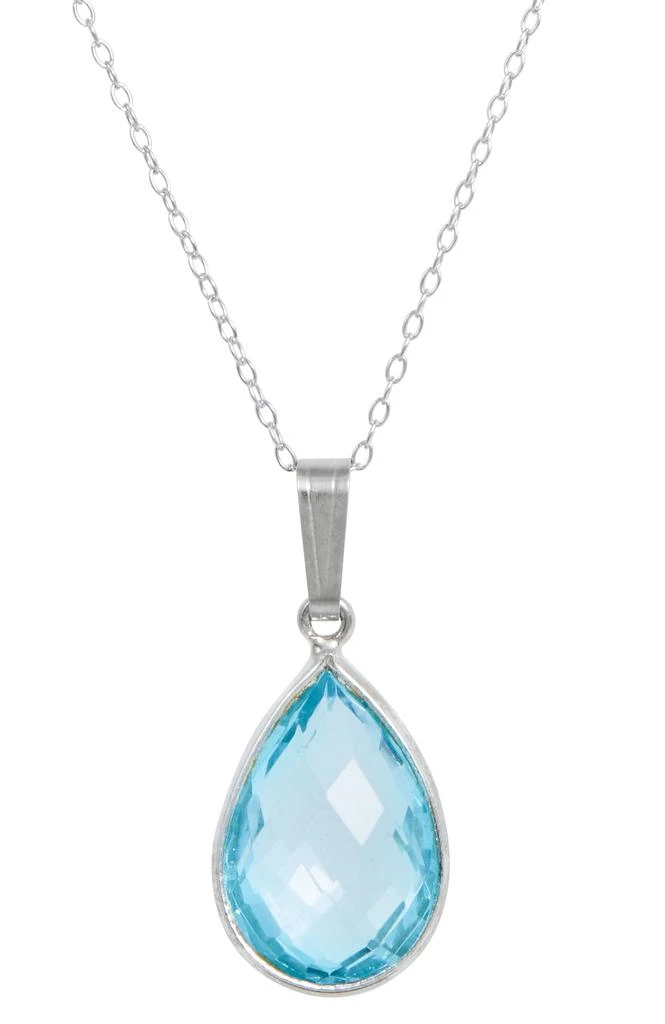 商品Savvy Cie Jewels|Sterling Silver 6.25Gtw Green Amethyst Pendant W/ Chain,价格¥253,第3张图片详细描述