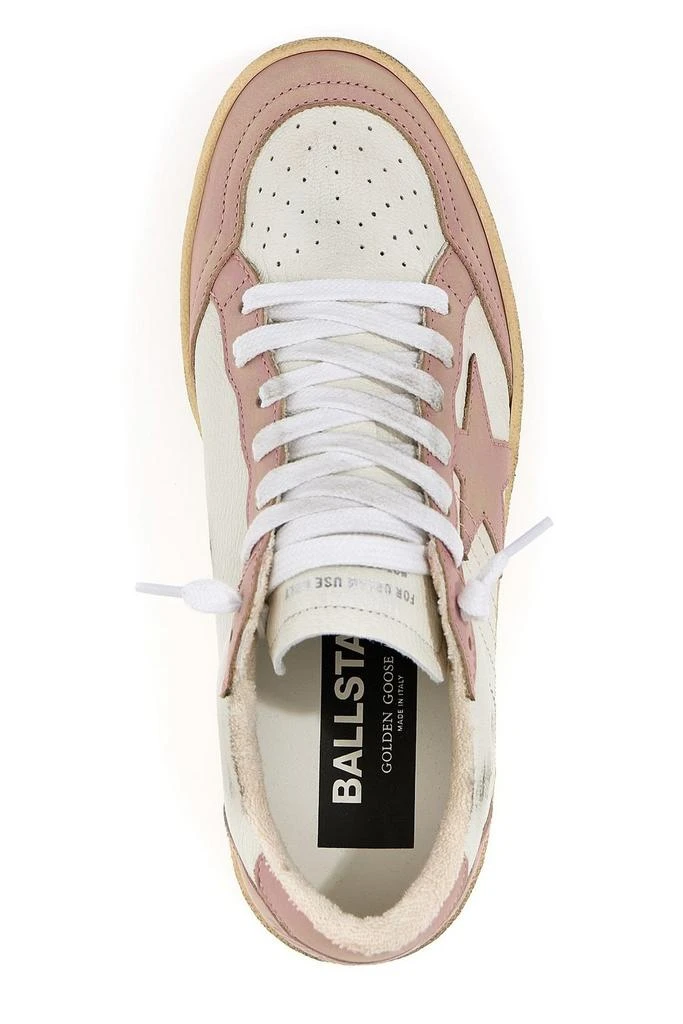 商品Golden Goose|Golden Goose Deluxe Brand Ball Star Distressed Lace-Up Sneakers,价格¥3112,第3张图片详细描述