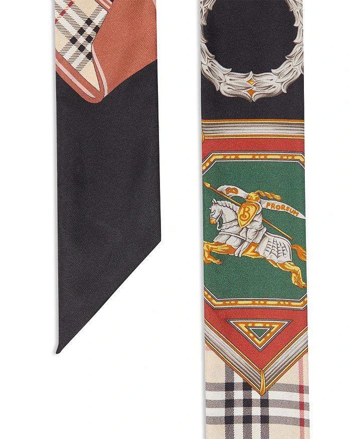 商品Burberry|Archive Print Silk Skinny Scarf,价格¥1269,第3张图片详细描述