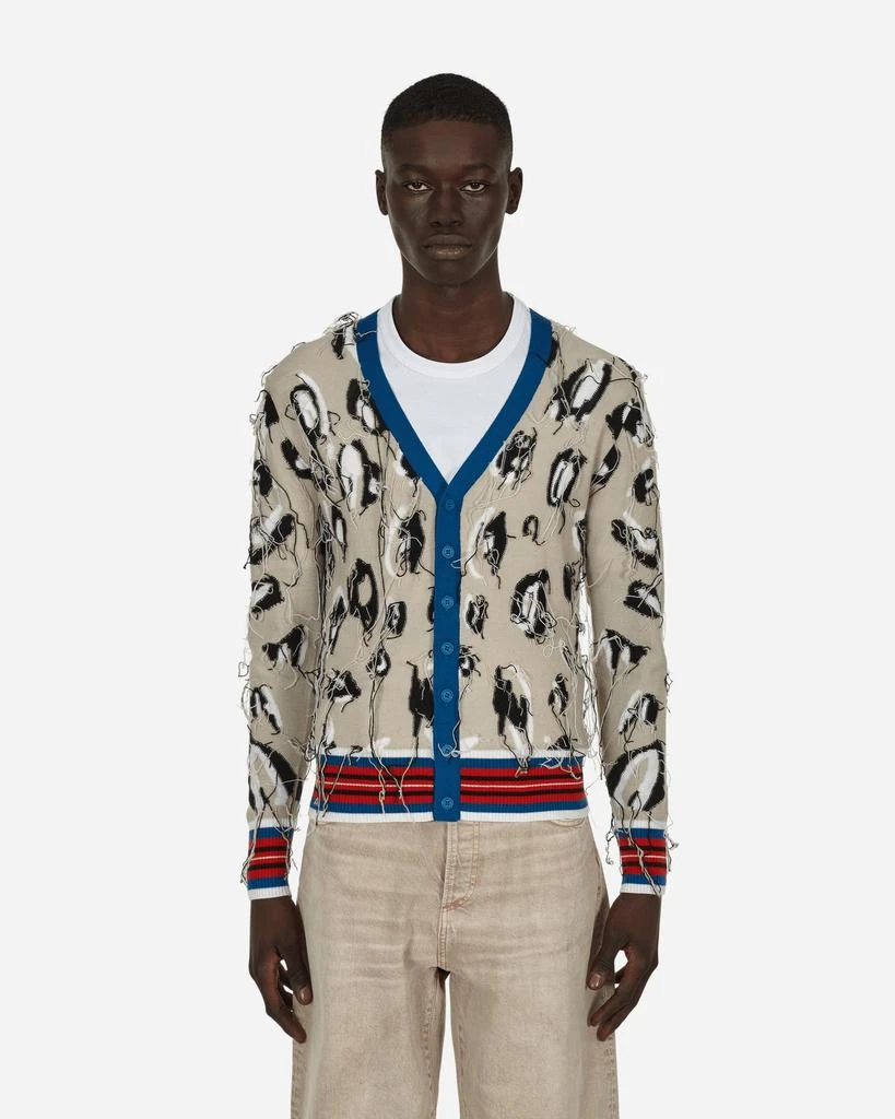 商品Charles Jeffrey Loverboy|Guddle Animal Cardigan Grey,价格¥1843,第1张图片