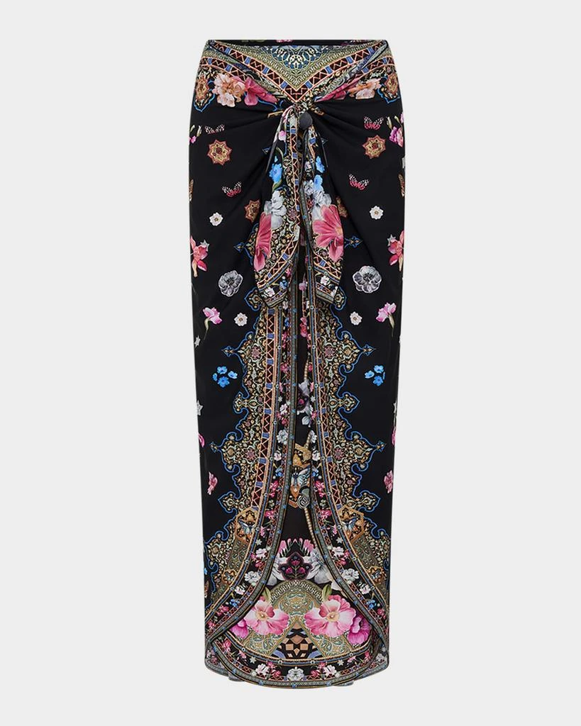 商品Camilla|Midnight in Monserrate Layered Long Sarong Coverup,价格¥3007,第1张图片