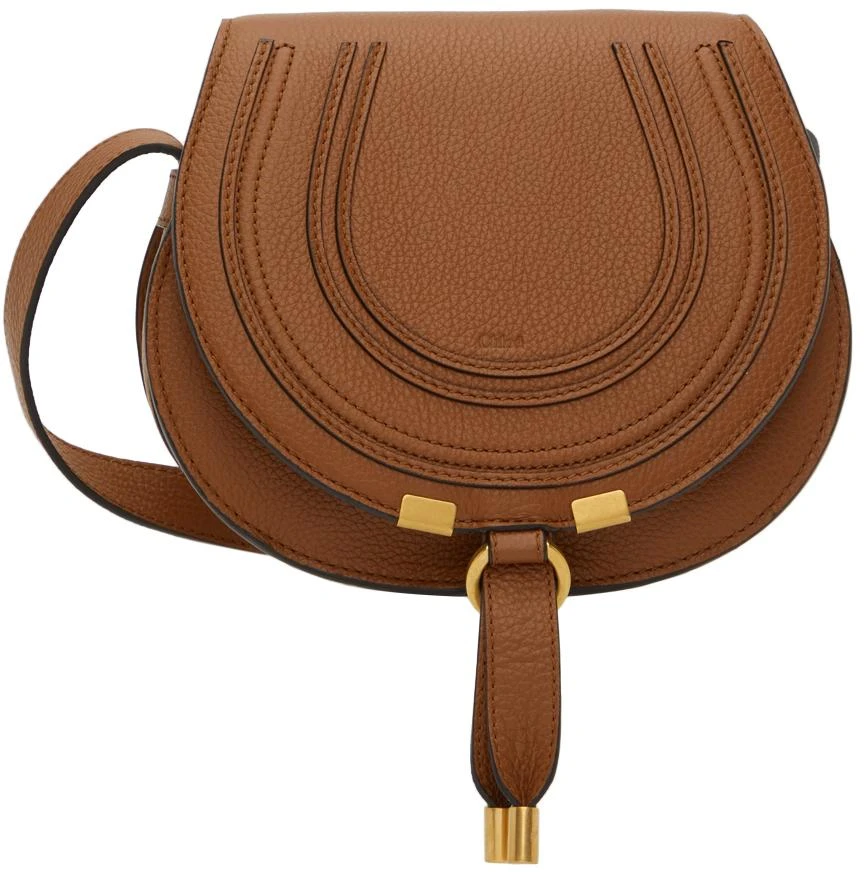 商品Chloé|Tan Mini Marcie Saddle Bag,价格¥8380,第1张图片