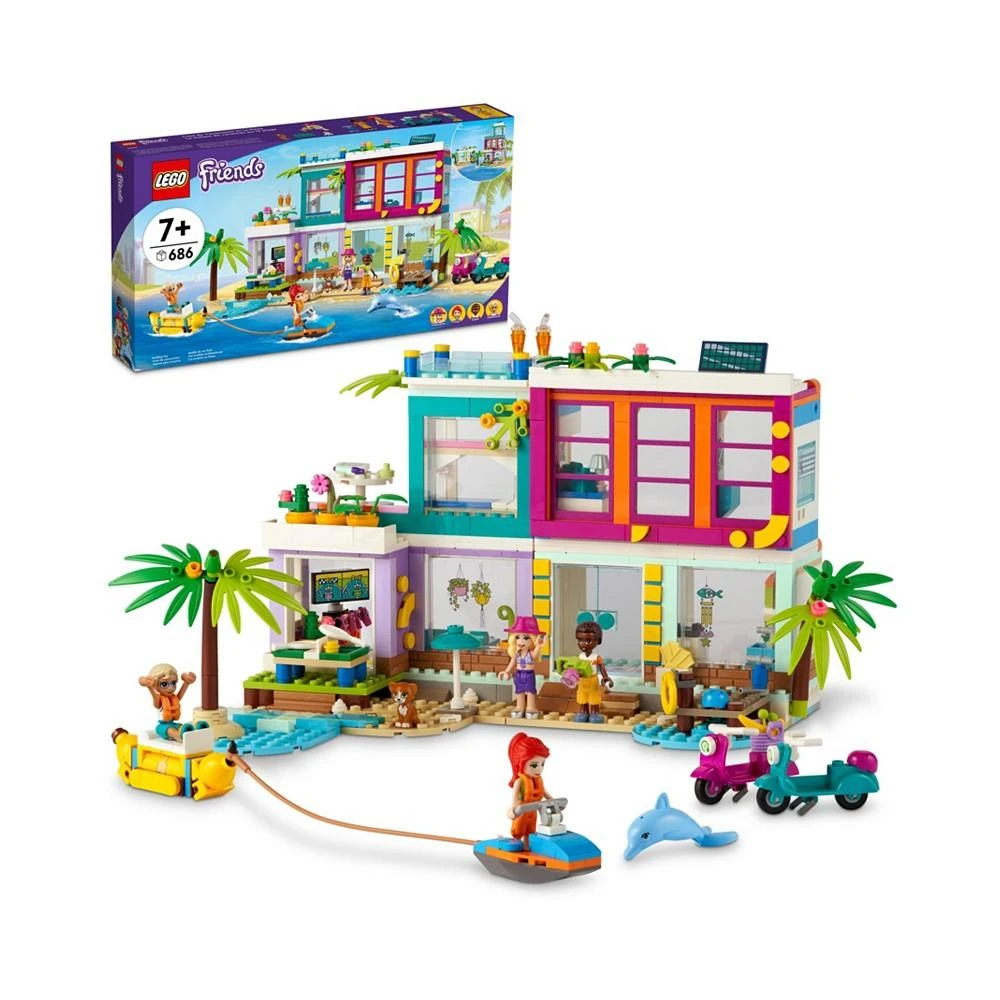 商品LEGO|Friends Vacation Beach House Building Kit Play Set, Beach-Themed Nature Toy, 686 Pieces,价格¥596,第1张图片